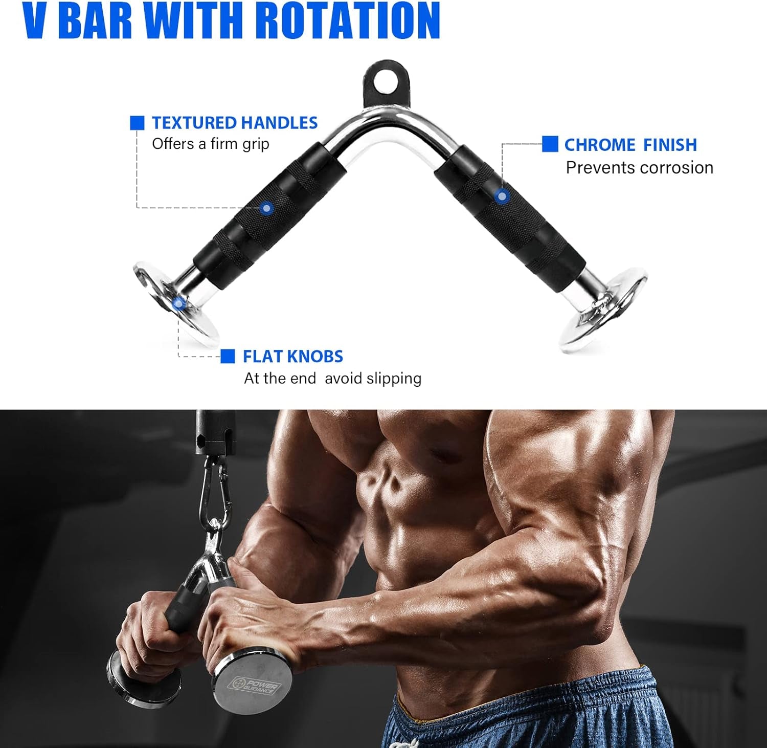 Cable Machine Attachment, LAT Pulldown Attachments, Cable Attachments for Gym, Home Gym Accessories